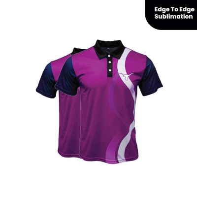 Customized Sublimated Short Sleeve Polo