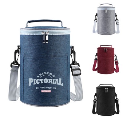 Circular Insulated Bento Bag