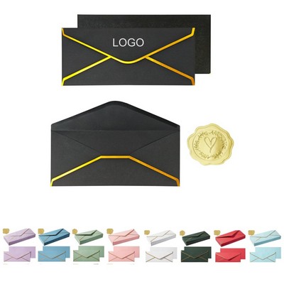 Business Envelopes with Gold Border