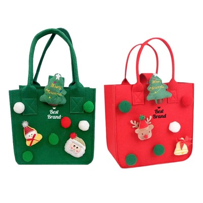 Felt Christmas Gift Tote Bags