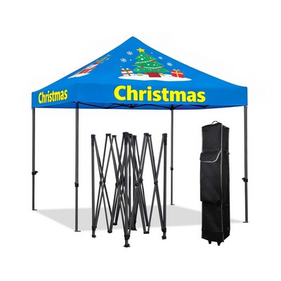 10' Black Steel Frame Tent Kit ( Full-Bleed Dye Sublimation)