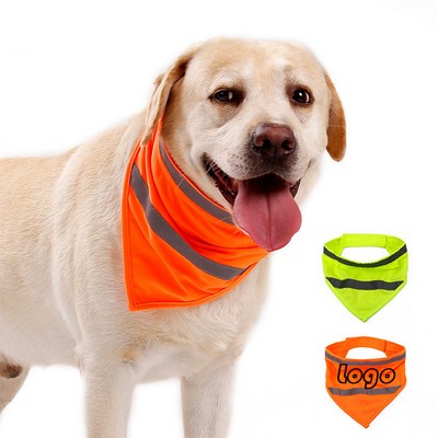 Mid-Size Reflective Pet Collar Bandana