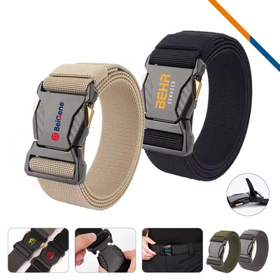 Lifirm Men Adjustable Plastic Buckle Tactical Belt