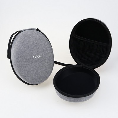 EVA Hard Shell Headphone Case Shockproof Portable Folding Headset Organizer