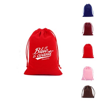 Suede Jewelry Drawstring Pouch