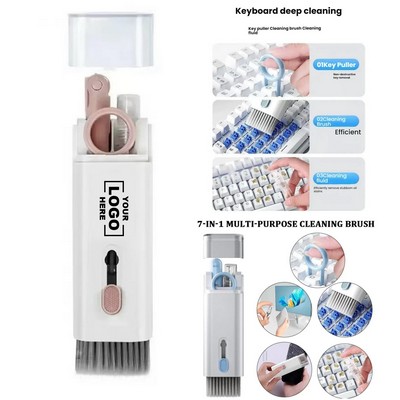 7-In-1 Computer Keyboard Removal Set Earphones Clean Mobile Phone Screen Cleaning Brush