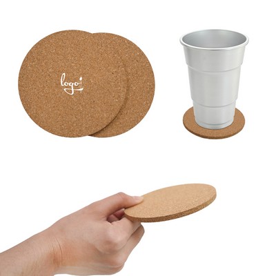 Custom Logo Cork Beverage Coasters
