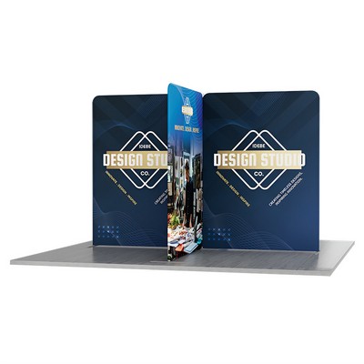 13' Magnetic Modular Fabric Displays - Cross Island Shape (Double Sided)