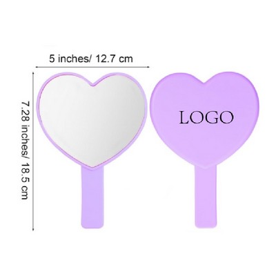 Heart Shaped Handheld Mirror