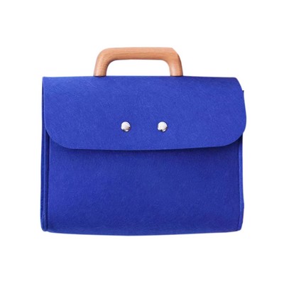 Felt Bag W/ Wooden Handle