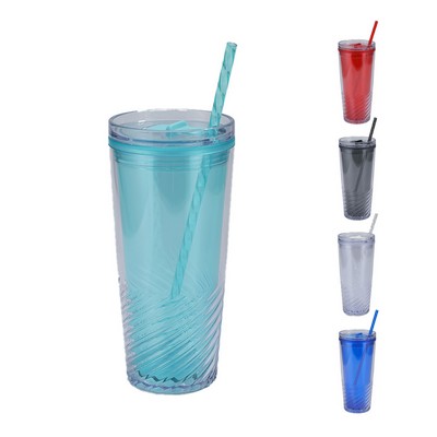 Clio 20 oz Recycled Acrylic Straw Tumbler