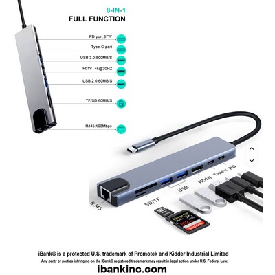 iBank ® 4 Port USB 3.0 Premium Aluminum Hub