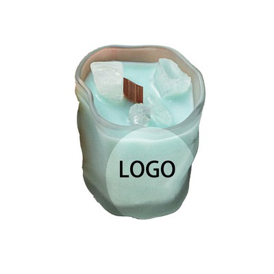Crystal Stone Scented Wax Candle