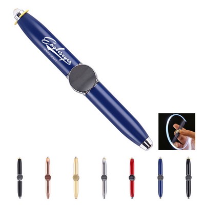 Hand Spinner Ballpoint Pen with Led Light
