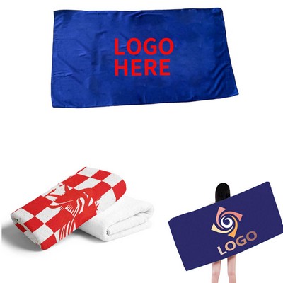 30" x 60" Vibrant Microfiber Jumbo Beach Towel