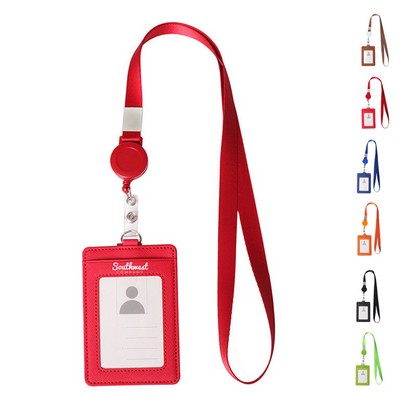 ID Badge Holder with Retractable Lanyard