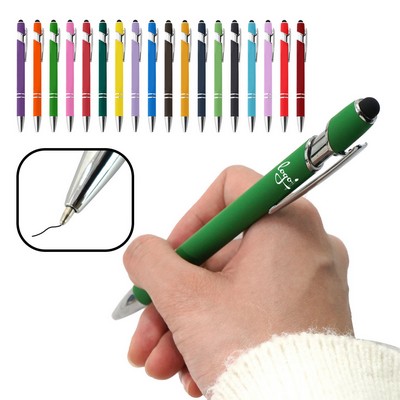 2-in-1 Stylus Retractable Ballpoint Pen