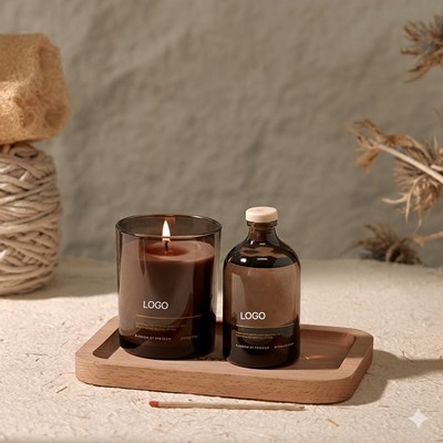 Luxury Reed Diffuser & Candle Gift Set Niche Aesthetic Home Fragrance Kit Premium Soy Wax