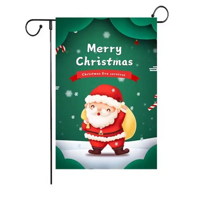 Merry Christmas Santa Claus Garden Flag