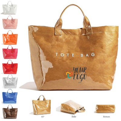 Kraft Paper PVC Tote Bag