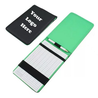 Golf Scorecard Holder Leather Case