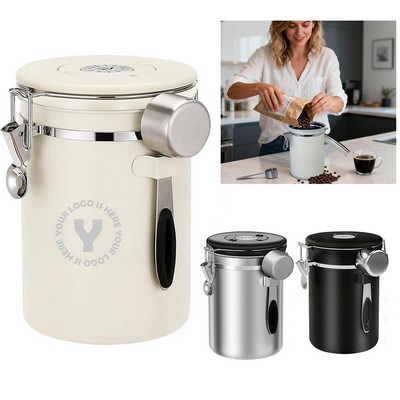 1.8L Airtight Vacuum Coffee Canister