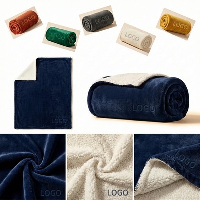 Ultra-Soft Twin Size Sherpa Throw Blanket for Family and Pets