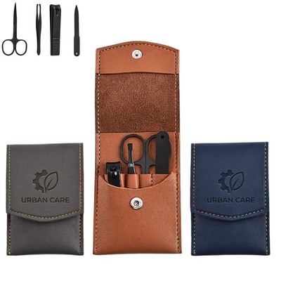 4-Piece Pocket Manicure Set In PU Pouch