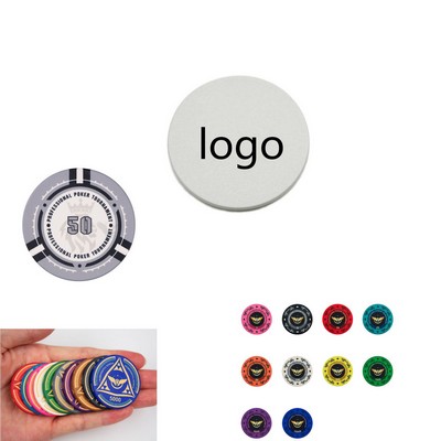 Ceramic Poker Chips for Texas Hold'em 39mm Diameter