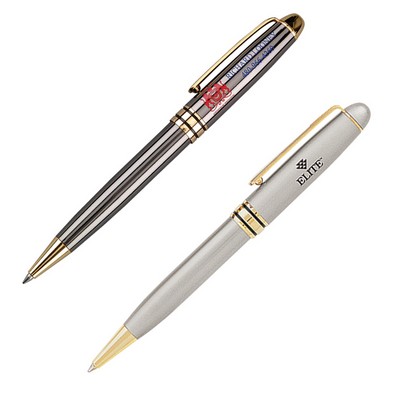 Danish-II Luxury Ballpoint Pen with Gold Accents