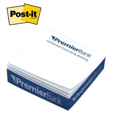 Post-it® Custom Printed Quarter Cube Note Pad(4"x4"x1")