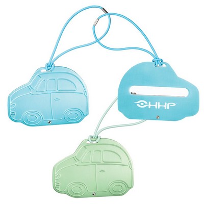 Car Shape Aluminum Luggage Tag with ID Insert Card