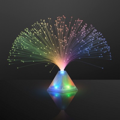 Fiber Optic Pyramid Centerpiece Light - BLANK