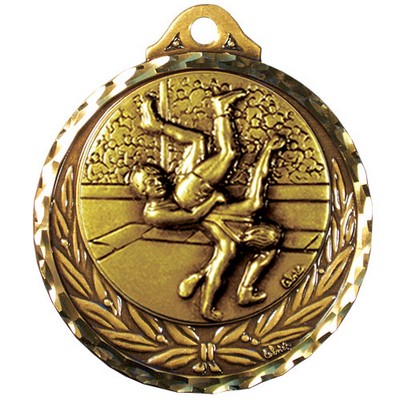 Stock Diamond Struck Medal (Wrestling) 2 3/4"