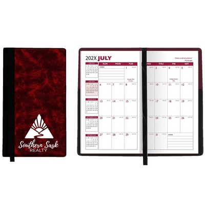 Academic Florence Designer Hard Cover Planner / 2 Color Insert