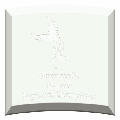 Spectral Jade Curved Award (7"x7")