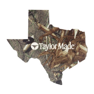 Mossy Oak or Realtree Camo 6" Texas Shaped Premium Foam Coasters