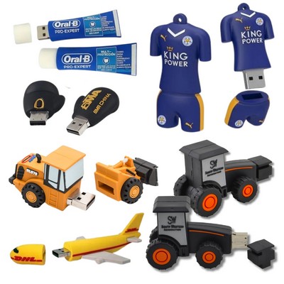 Custom 2D Or 3D USB Drive 256MB-256GB