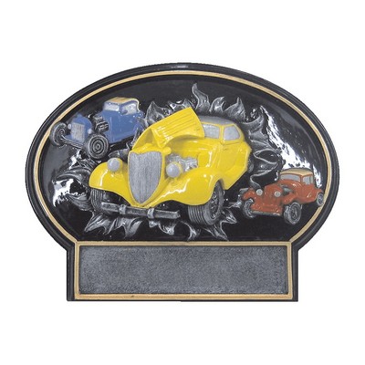 7.25" Hot Rod Burst Thru Resin Award