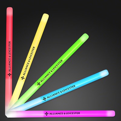9.4" Assorted color Glow Stick Wands - PRINTED