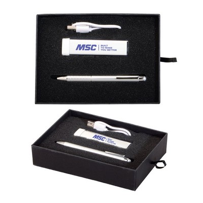 The Savvy Power Bank & Stylus Pen Gift Set