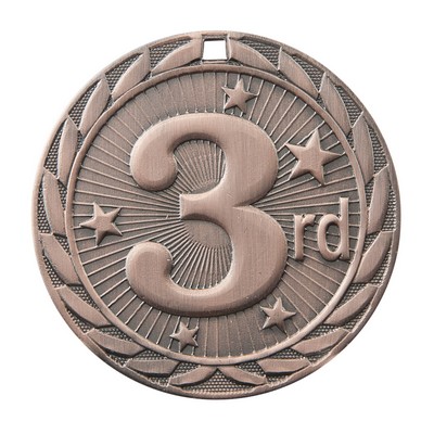 Medal, "3rd" FE Iron - 2" Dia.