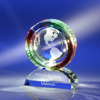 Ring Around the World Crystal Award