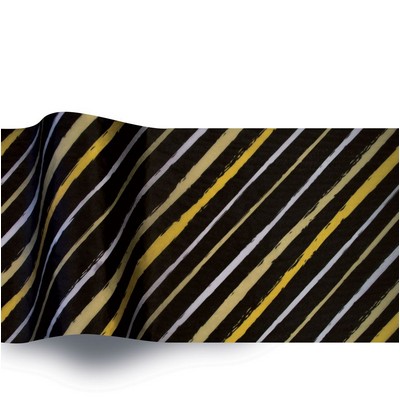 Precious Metals Metallic Brush Stroke Stock Design Tissue Paper (B)