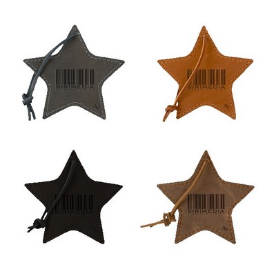 Stella Leather Star Ornament