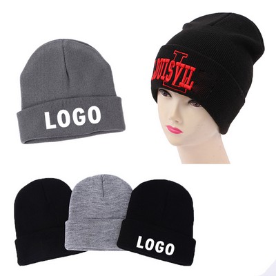 Ribbed Cuff Knit Beanie