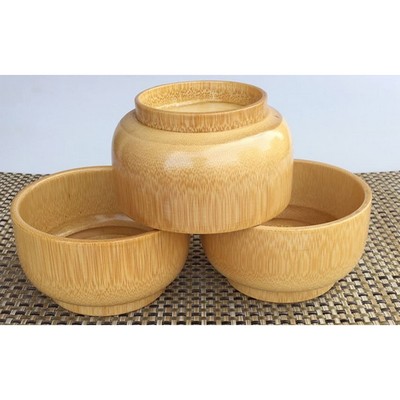 3.9" to 4.7" Bamboo Wood Bowl