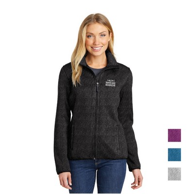 Port Authority Women's Sweater Fleece Embroidered Jacket