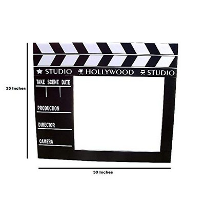 Movie Awards Party Frame Photo Prop, 35 X 30 inches (Clapboard)