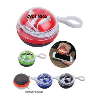 Earphone w/Screen Cleaner (Shorter Prod Time)